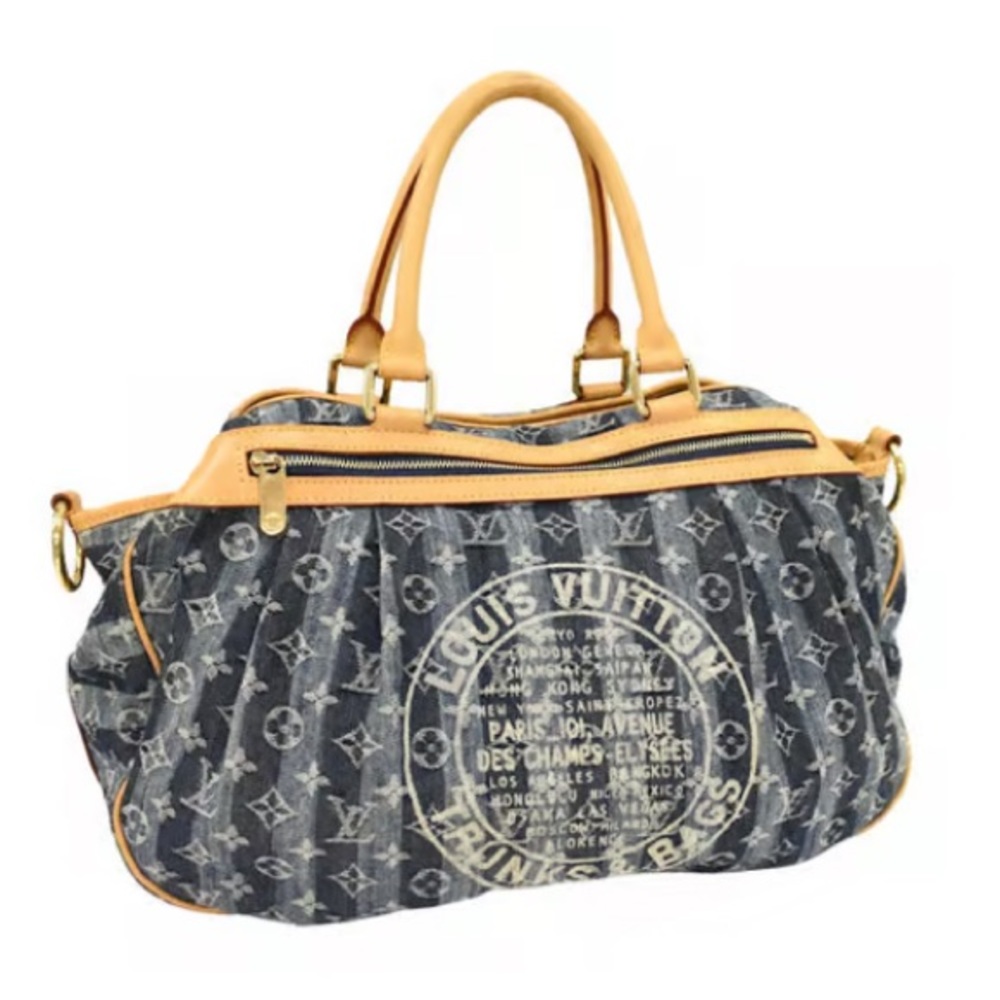 💎⚡️LIKE NEW! Louis Vuitton Denim Handbag